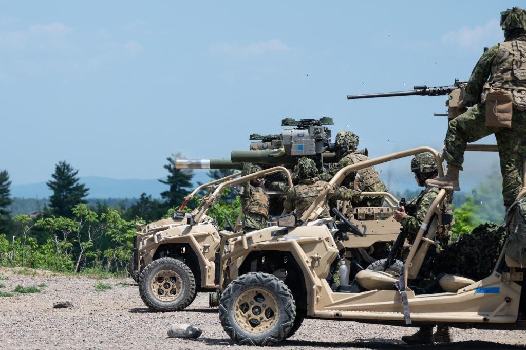 CAF members participate in Exercise LETHAL WEAPON in order to prove the new concept of adding anti-armour capabilities to the MRZR Credit: Private Jennifer Froome, CAF